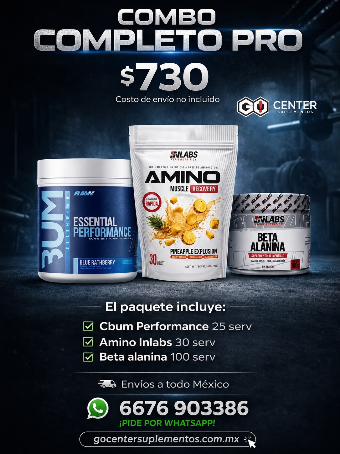 Combo Completo Pro Cbum, Amino y Beta