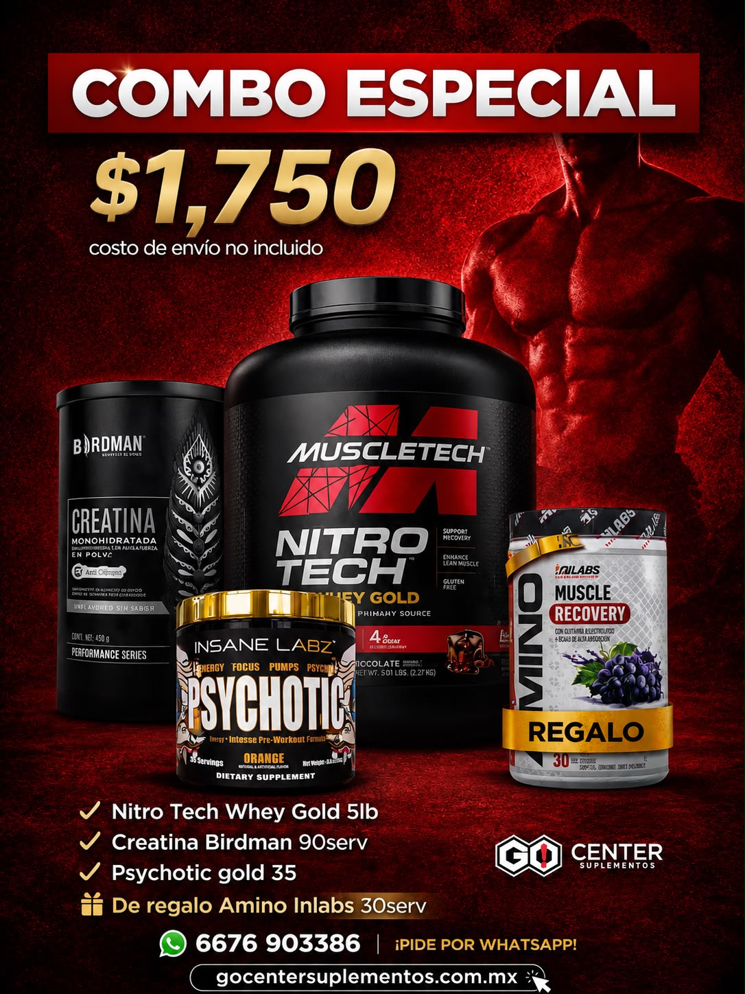 Combo Especial Nitro Tech y Psychotic