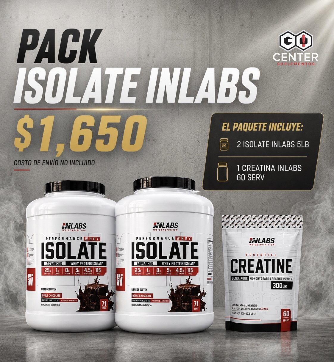 Pack Isolate Inlabs 2 + Creatina 60