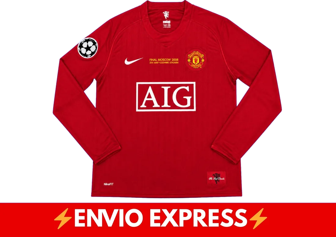 Manchester United 2008 Manga Larga Ronaldo 2008